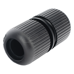 Protector para Exterior IP68 / Adaptador para el Conector Tipo Plug (12 Vcc) en Cámaras Epcom / Color Negro / Hikvision / Hilook