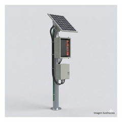 Kit Solar Witek de 28 W con 5 Puertos PoE 802.3 af y PoE Pasivo 24 V para alimentar Camaras IP y un Enlace Punto a Punto en 24 Vcc