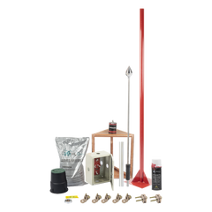 Kit Pararrayo con Accesorios para Protección de Diámetro de 200m.