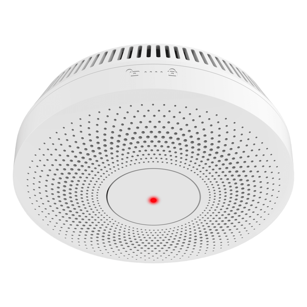 Detector de Humo Interlink / Doble Tecnología de Sensor de Luz / Alarma Auditiva 85dB / Batería de Litio 10 Años / Autoverificación/ Interconectable 30 Dispositivos