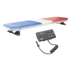 Barra de luces de 47" rojo/azul, 88 LED, con control de tráfico en color rojo/azul, ideal para equipar unidades de seguridad pública