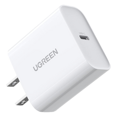 Cargador USB-C de 20W | 1 USB-C de Carga Rápida | QC4.0+ | PD3.0 | PPS | BC1.2| Carga Inteligente | Chip PWM | Múltiple Protección | Mayor Eficiencia Energética | Tamaño Compacto | Carcasa Ignifuga | Color Blanco.
