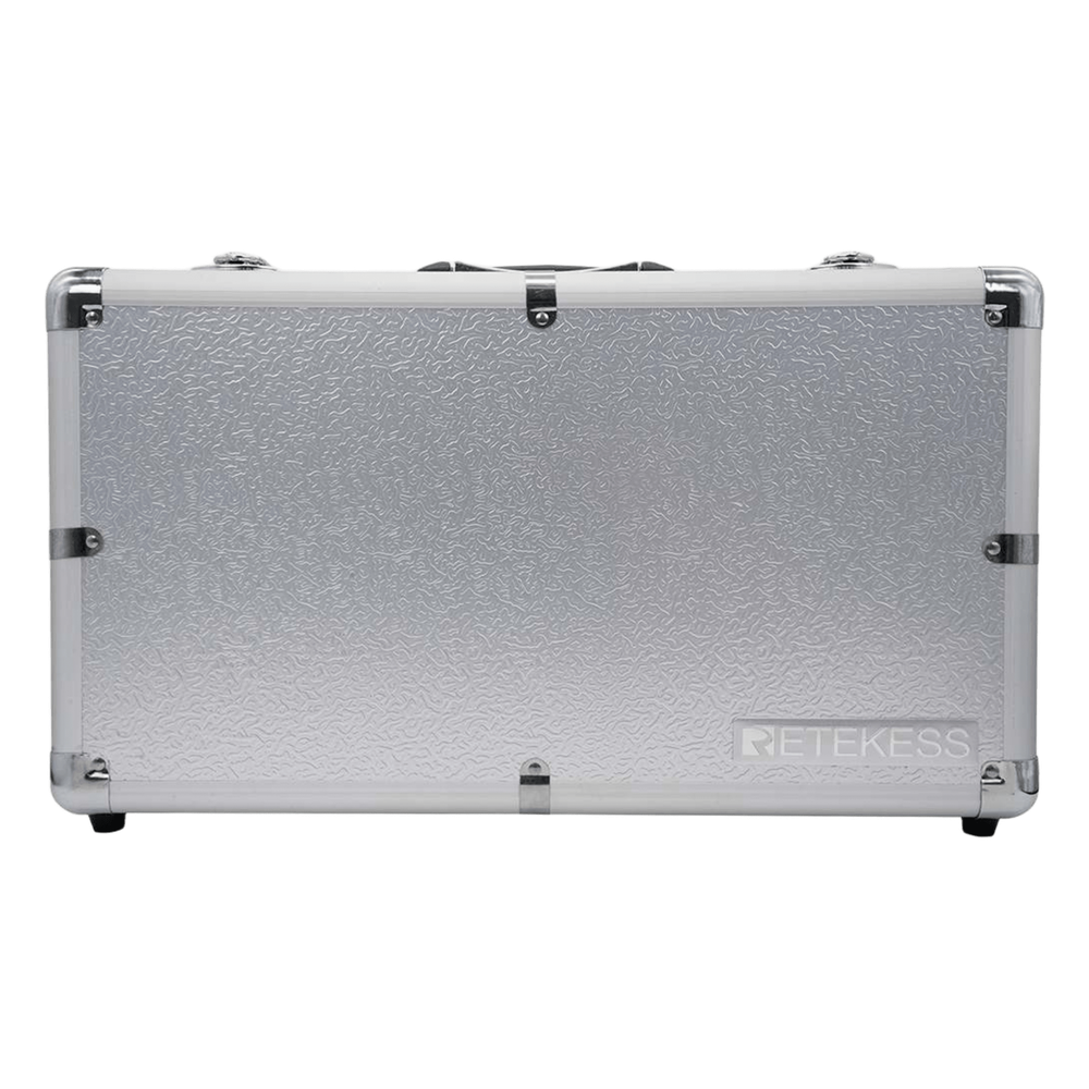 Estuche de Carga Portátil / 30 Ranuras / Carga Simultánea para 30 Dispositivos / 28 Contactos de Carga para Receptor TT126R / 2 Puertos USB para Transmisor TT126 / Carga por Contacto
