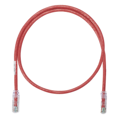 Cable de Parcheo UTP Categoría 6, con Plug Modular en Cada Extremo - 0.3 Metros (1 Pie) - Rojo