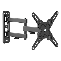 Soporte de Pared Articulado para Pantallas o Monitores | Compatibilidad VESA 75x75 - 200x200 / Hasta 43 Pulgadas | Capacidad Máxima de Carga 20 kg | Fabricado en Acero