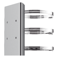 Montaje de Poste para PTZ / Acero Inoxidable / Compatible con PTZ HIKVISION