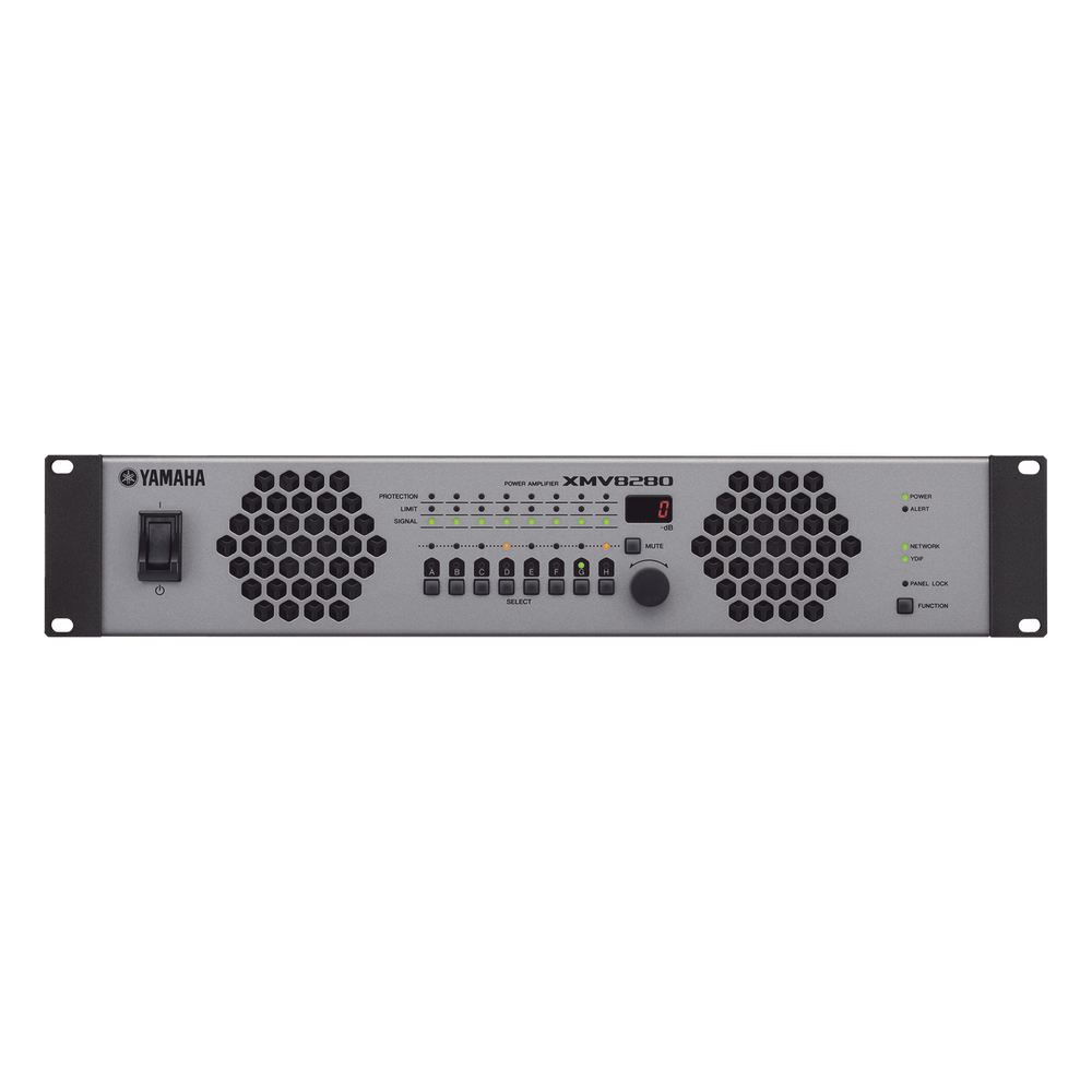 Amplificador de Audio Multicanal con Conexión Análoga / YDIF | 8 Canales, 280W | 8 OHMS | 70/100V
