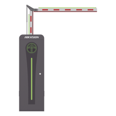 Barrera Vehicular con Brazo Articulado Iluminado Led 3 mts INCLUIDO (1.5 + 1.5) / Derecha / Alto Desempeño / Brushless / Semáforo Rojo-Verde en Gabinete / Incluye 2 Controles Remotos