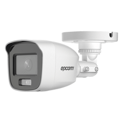 [Dual Light + ColorVu] Bala TURBOHD 2 Megapixel (1080p) / Lente 2.8 mm / 20 mts IR EXIR + 20 mts Luz Blanca / Micrófono Integrado / Exterior IP66 / Metal / dWDR