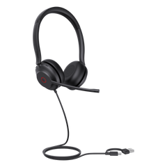 Auriculares Yealink UH35 Dual con cancelación de ruido para UC Cancelación de ruido USB-C/A con indicador de ocupado