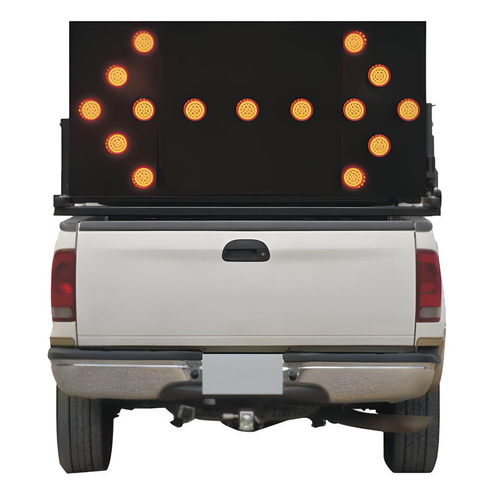 Tablero de señalización doble para montaje en pick up