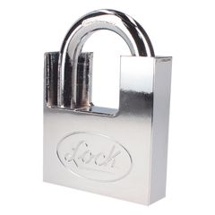 Candado de acero con Guarda Anti Palanca/ Acabado en Cromo Satinado / Doble Cerrojo / Medida 40 mm/ Nivel de seguridad 7/ 4 Llaves Abloy.