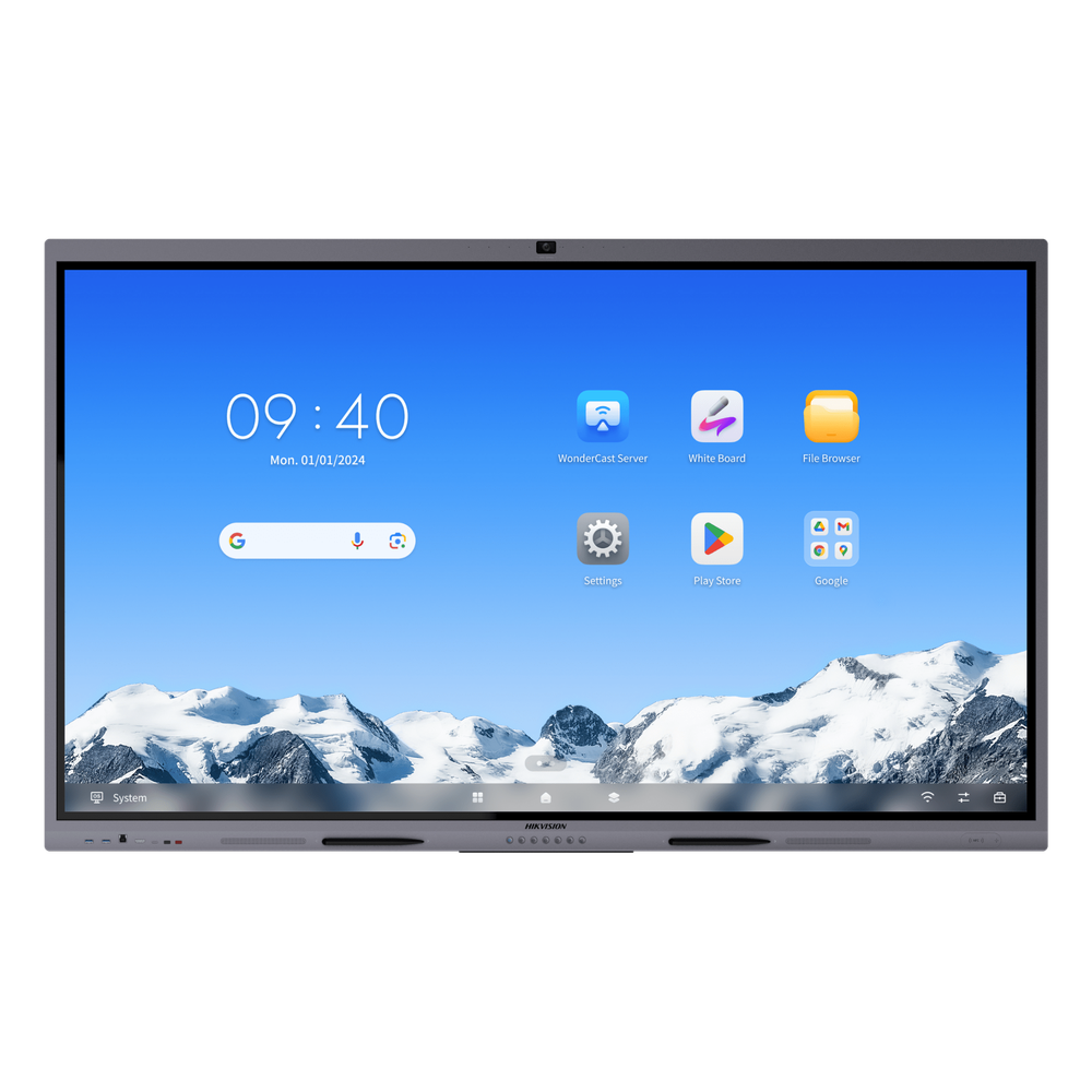 Pantalla Interactiva Touch de 65" Android 16 / Asistentes IA / Google Suite Preinstalado con Certificación EDLA / Cámara Web 8 MP / Resolución 4K / Bocinas Integradas / Entradas HDMI y VGA / Incluye 2 Lápices para Escribir
