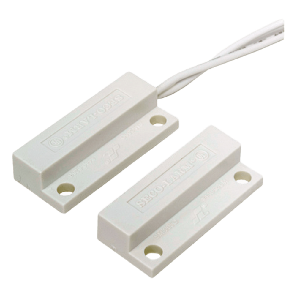 Contactos Magnéticos de Montaje Superficial / Miniatura / Lazo Cerrado / Gap 3/4" / Cables Laterales / Blanco o Café / Alta Resistencia