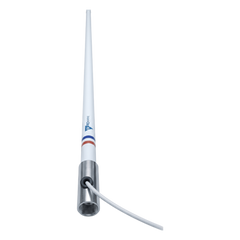 Antena Marina VHF TXPROMARINE TX5101SYS/10M / Fibra de Vidrio / 156-163 MHz / 6 dBi / Cable 10 m (32.8 ft) / Base Acero Inoxidable / PL-259 / Exterior
