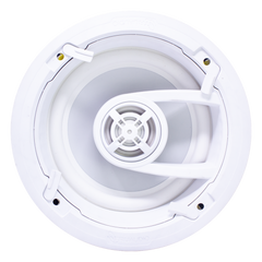 Ghost series, altavoz de 3 vías de plafón 9in, diseño trugrip  sin herramientas, woofer de polipropileno blanco, 150w 8ohms
