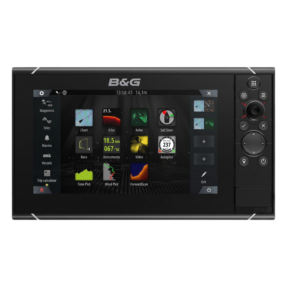 Pantalla de navegación ZEUS3S de alto rendimiento, con display de ultra visibilidad y pantalla touchscreen.
