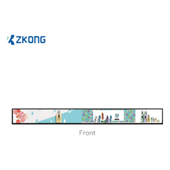 Display Electrónico de Estantes 23.1 Pulgadas ZKL231 / LCD Estirado 1920x158 / Android 4.4.2 / Brillo 400 Nits / Wi-Fi Dual Band / MicroUSB y Type-C / Consumo Máximo 45W / Certificaciones Internacionales