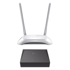 Kit de ONU Gigabit XZ000G3 con Router Inalámbrico WISP con Configuración de fábrica personalizable, 2.4 GHz, 300 Mbps, 4 Puertos LAN 10/100 Mbps, 1 Puerto WAN 10/100 Mbps, control de ancho de banda