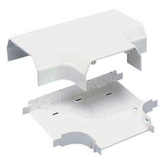 Accesorio en "T", para uso con canaleta T70, Material PVC Rígido, Color Blanco Mate
