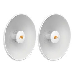 Antenas Modulares Dual Slant, 4.9 - 6.4 GHz, Dimensiones (42.9 cm), Apertura 8 ° Ganancia de 25 dBi, Diseñada para radio C5x