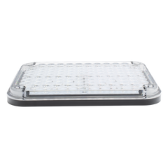 Luz de Advertencia de 9X7", Bicolor Rojo/Claro, Ideal para Ambulancias