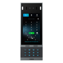Videoportero SIP con Reconocimiento Facial / Pantalla Táctil IPS 7" / Cámara 2MP / 2 Relevadores / Teclado Retroiluminado / IP66 IK07 / PoE