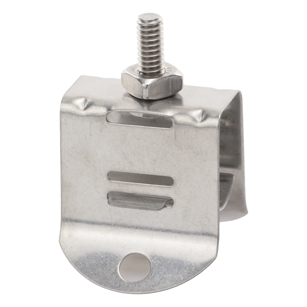 Sujetador de Doble Click para Cable Coaxial de 1/2 Pulgada Paquete de 10 Piezas