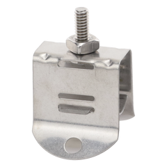 Sujetador de Doble Click para Cable Coaxial de 1/2 Pulgada Paquete de 10 Piezas
