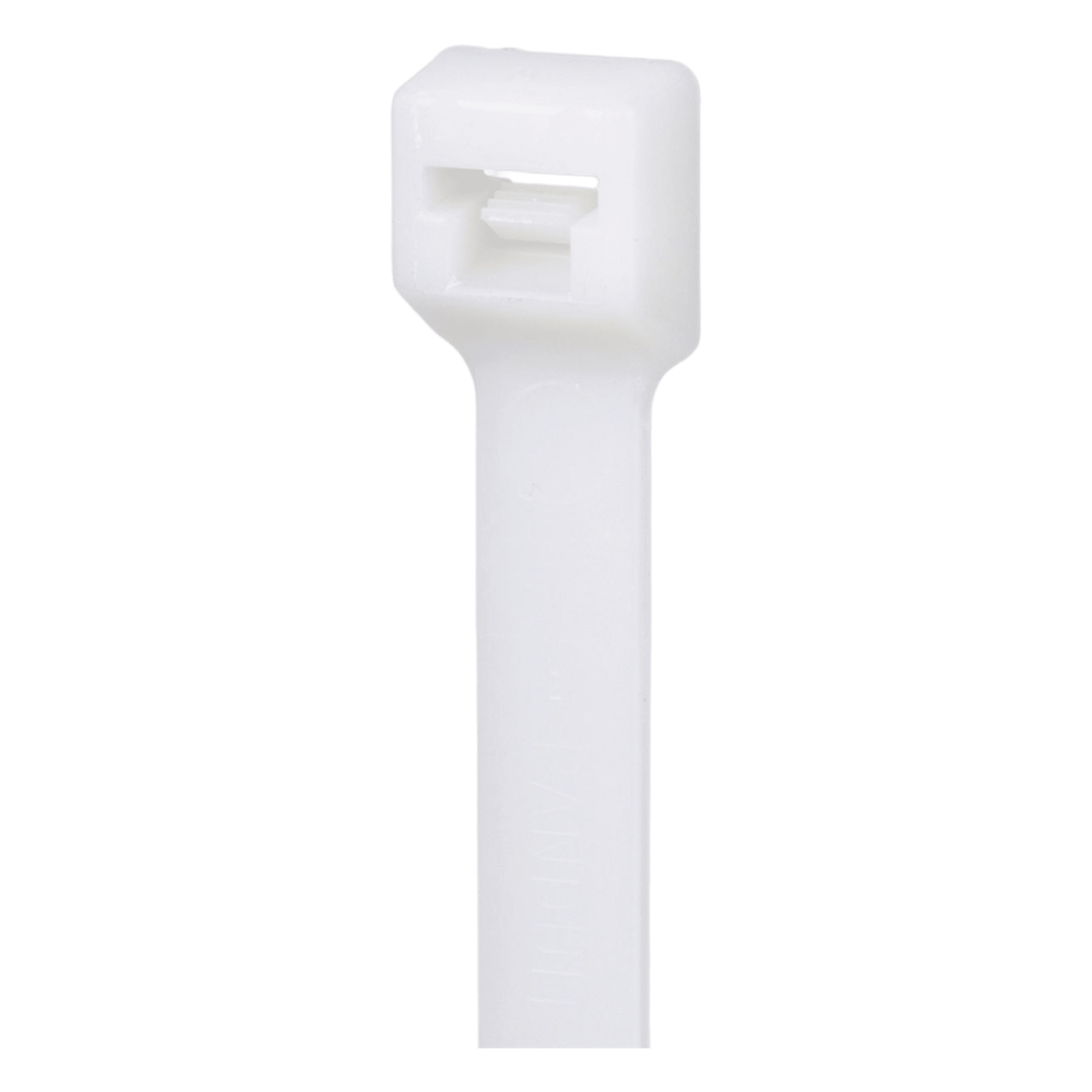 Cincho de Nylon 6.6 de Bloqueo, 188 mm largo x 4.8mm ancho, Color Natural, Interior, Paquete de 1000pz