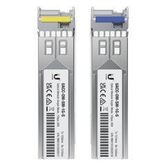 UFiber Módulo SFP, transceptor MiniGibic MonoModo 1 Gbps, distancia 3km, Simplex, un conector LC, incluye 2 tranceptores