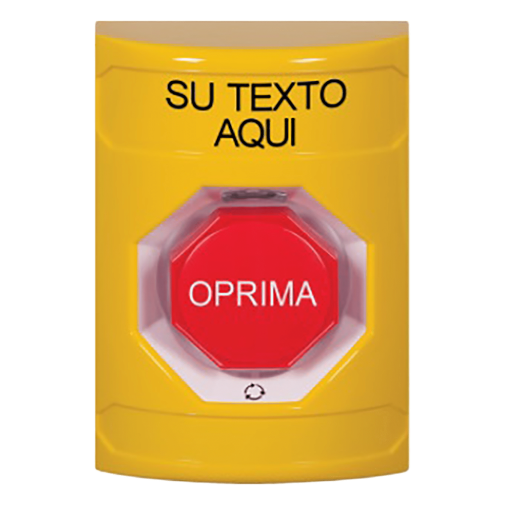 Botón de Texto Personalizado en Español, Girar para restablecer