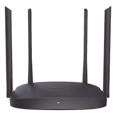 Router Inalámbrico WISP / Hasta 1200 Mbps / Doble Banda AC (2.4 GHz y 5 GHz) / 3 Puertos LAN 10/100 Mbps + 1 Puerto WAN 10/100 Mbps / 4 Antenas Externas Omnidireccional de 5 dBi / Interior