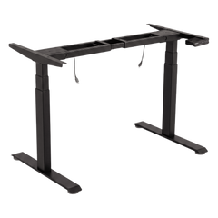 Base de Escritorio Motorizado Profesional / Altura Ajustable 60-125cm / Estructura Estable / Funcionamiento Suave / 3 Preset de Posiciones / Color Negro / Soporta hasta 100Kg de carga