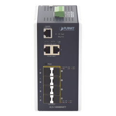 Switch Industrial Administrable L2+, 8 Puertos 1G SFP, 2 Puertos TP Gigabit, (-40 ~75 grados C)