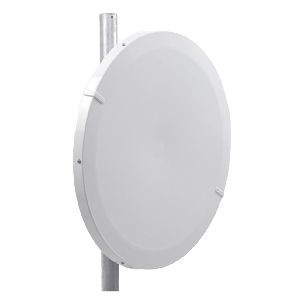 Antena Direccional de Alto Rendimiento/ Parábola profunda para mayor aislamiento al ruido / 29 dBi / 4.9 - 6.4 GHz / Conector de guía de onda para radios B5X, C5X, y C6X / Fácil Montaje y Soporte de acero inoxidable / Radomo Inclu