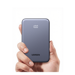 Power bank Ultradelgado  10000mAh / 20W Máximo / Puerto USB-C PD3.0 PPS / Puerto USB-A 22.5W / Batería Polímero de Litio / Pantalla Digital / Carga Rápida 3 Horas / Protocolos Múltiples / Protección