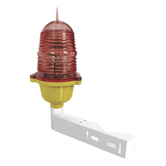 Estrobo Led de Obstrucción Color Rojo (110 Vca de Entrada) / Luz fija / Incluye Herraje para montarlo