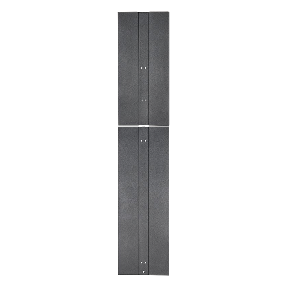 Tapa Final de Fila, Para Organizador Vertical PE2V PatchRunner™ 2, de 45 UR, Color Negro