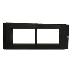 Placa de revestimiento para montar el anunciador gráfico NCD de 10 pulgadas en la fila superior de gabinetes CAB-4, color negro