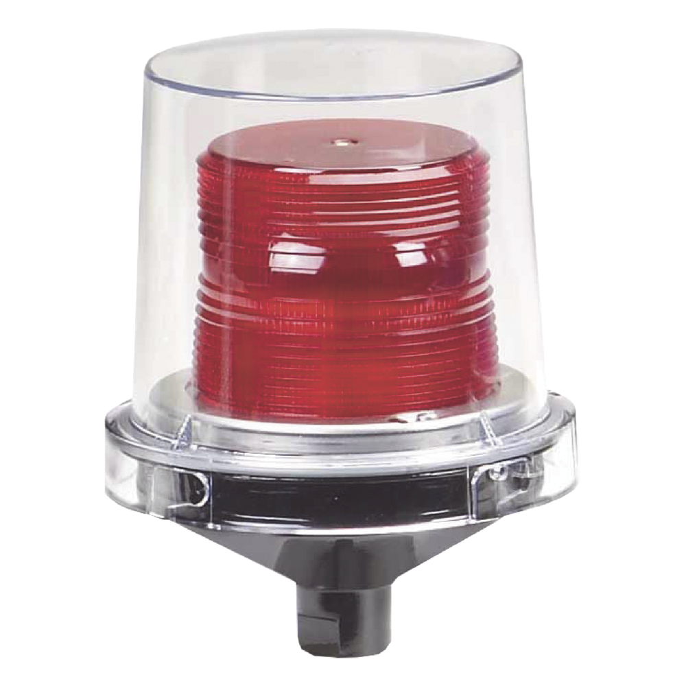 Luces estroboscópicas para lugares peligrosos Electraray® , Homologado UL y cUL para Clase I, División 2, Grupos A, B, C y D; Clase II, División 2, Grupos F y G; Clase III , 12-24 VCD, color Rojo, parpadeo predeterminado