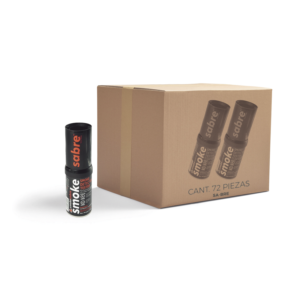 Caja De 72 Latas De Humo Sintético En Aerosol Para Probar Detectores De Humo (Uso Manual)