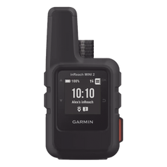 GPS portátil inReach® Mini 2 / Pantalla Monocroma Transflectiva 23 x 23 mm / Resolución 176 x 176 píxeles / Batería Recargable de Iones de Litio / Autonomía Hasta 14 Días / Resistencia al Agua IPX7 / Conectivi
