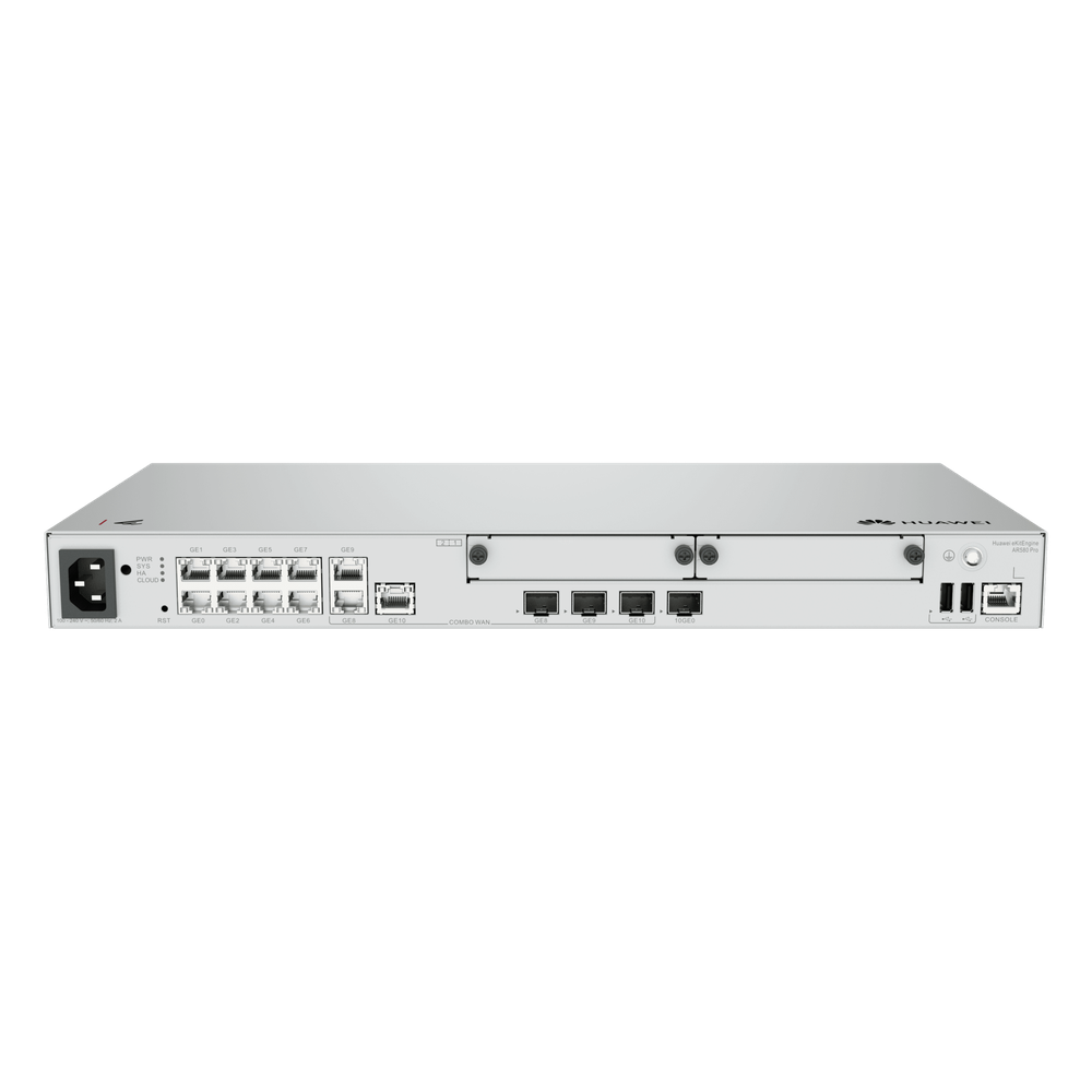 Router Empresarial / LAN: 1 SFP+ & 8×GE / WAN: 1 × SFP+ & 2×GE / 1,200 Usuarios / 128 APs Gestionables / 1,000 Túneles IPsec / 3 Gbps / IPS Antivirus