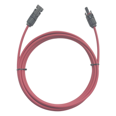Cable Fotovoltaico / 1 metro / Color Rojo / Calibre 10 AWG / Terminal MC4-Macho y Hembra en  ambos extremos