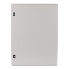 Gabinete de Acero, Nema 4 -IP 65 de 60 x 80 x 30 cm con Platina.