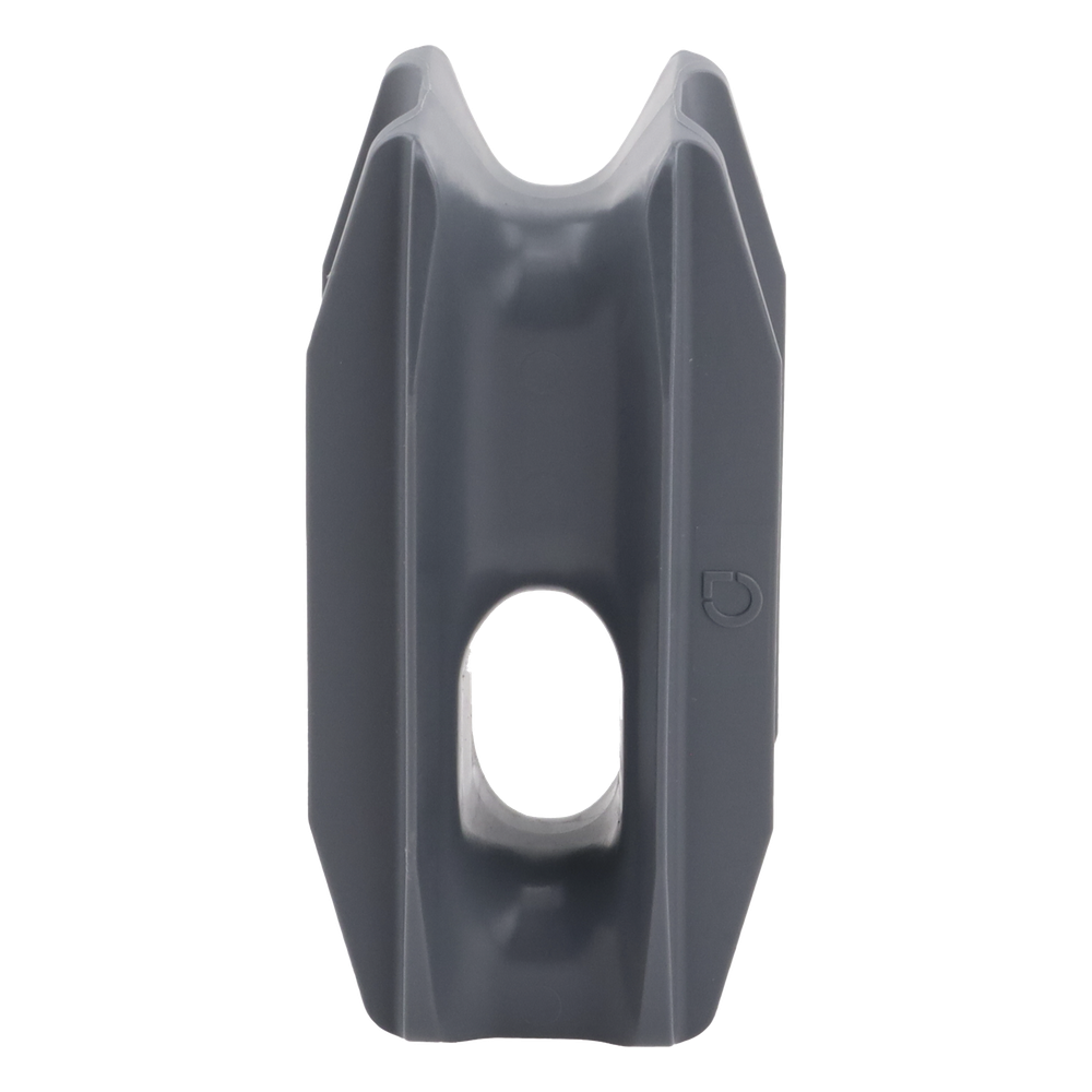 Aislador de Esquina Gris para Cercas Eléctricas / 18 kV / Anti UV / Resinas Vírgenes / Resistencia 7.5-10.2 kg / 66 mm x 31.6 mm
