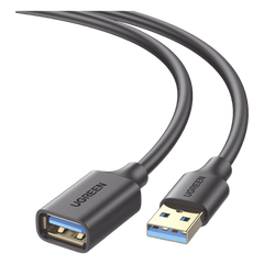 Cable Extensor USB 3.0 / 1 Metro / Macho-Hembra / 5 Gbps / Ultra Durabilidad / Núcleo de cobre estañado 28/22 AWG / Blindaje interior múltiple / Ideal para teclado, mouse , etc.