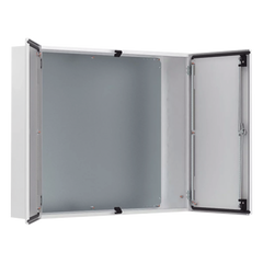 Gabinete de Doble Puerta MAD / 800 x 1200 x 300 mm (31.5 x 47.24 x 11.81 in) / NEMA Tipo 12 / IP55 / IK10 / Acero Dulce / Placa de Montaje Incluida / Gris Claro RAL 7035