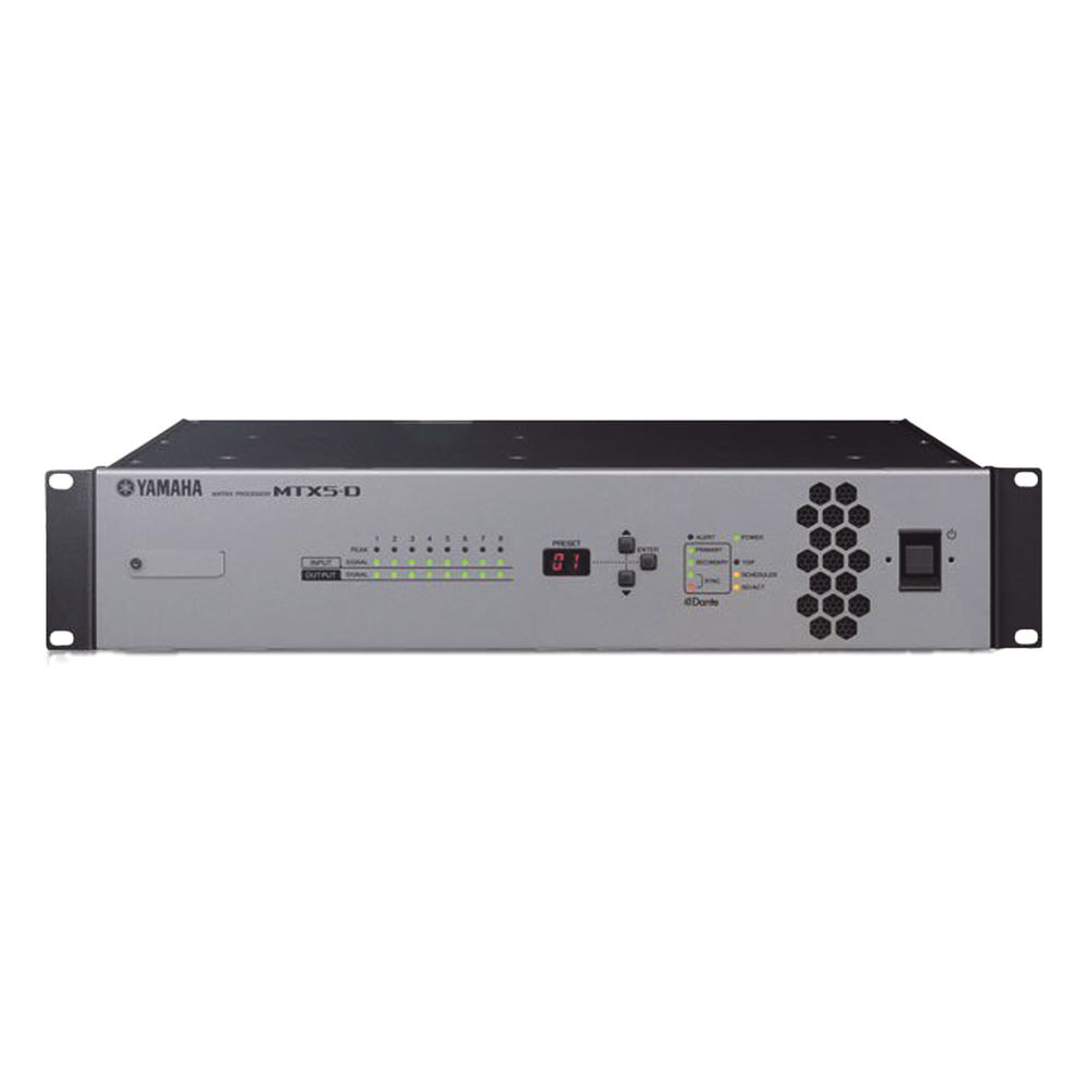 Procesador Matricial de Audio | DSP | 34 Entradas (entre digital y análogas)  x 16 Salidas | Ideal para Instalaciones Comerciales |  Interfaz Dante